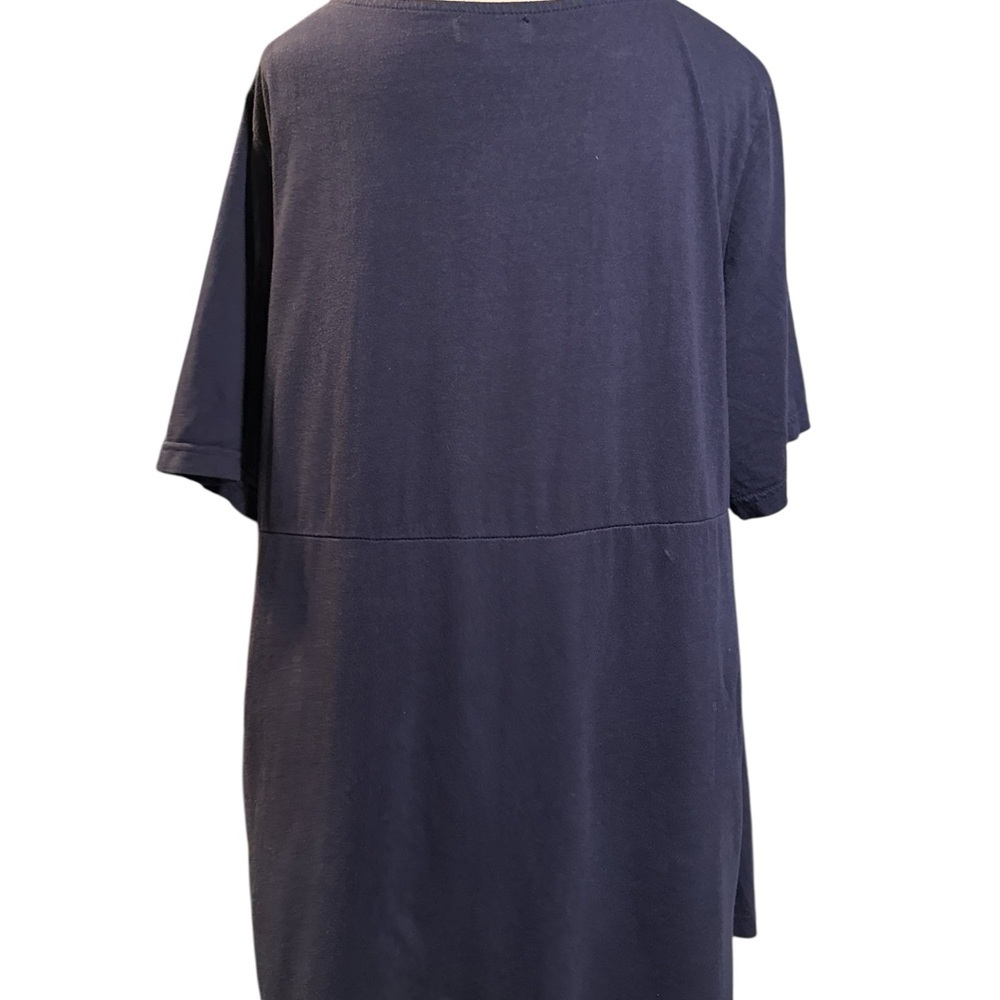 Ellos Blue Short Sleeve Smocked Tunic - Picture 4 of 6